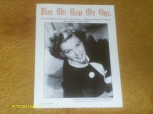 JUDY GARLAND sheet music For Me And My Gal (1995 sheet music) 4 pp. (VG+ shape) - Picture 1 of 1