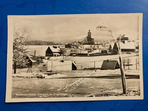 Wintersportplatz Zinnwald im Erzgebirge • Postkarte 1935 gelaufen - Bild 1 von 6
