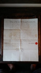1801 GEORGE III 19TH C MANUSCRIPT WILL - THOMAS DICKON - NORTON YORKSHIRE - Picture 1 of 8