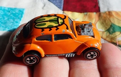 Hot Wheels original Redline Custom Volkswagen VW Bug Beetle HK Flying Colors - image 1 of 4