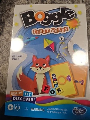 Hasbro Ready Set Discover Boggle First Words Matching Game New - Image 1 of 2