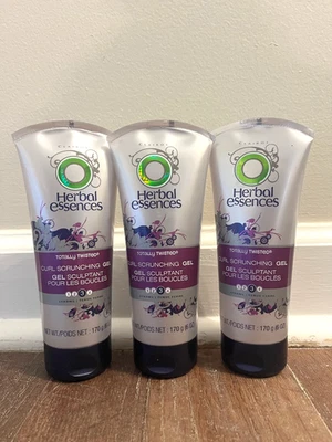 3 Herbal Essences Totally Twisted Curl Scrunching Gel #3 Strong 6 Oz. Each - Image 1 of 2