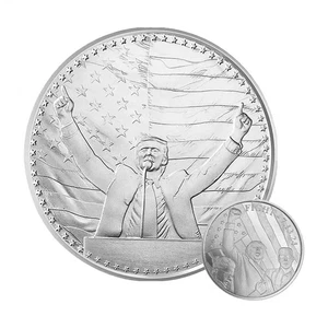 1 Troy oz Trump 47th President .999 Fine Silver Round - Foto 1 di 4