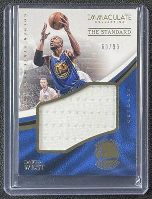 CAMISETA DAVID WEST 2016-17 PANINI IMMACULATE COLL #ST-WST THE STANDARD GU 60/99 Foto 1 de 2