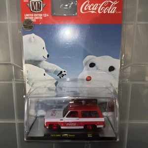 ❄️❄️❄️M2 Machines 1973 GMC Jimmy Sierra Coca-Cola Chase Red H15❄️❄️❄️ - Picture 1 of 14