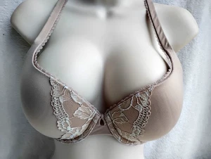 Victoria's Secret Sujetador Talla 34D Beige Forrado Demi Sujetador Push-up Con Aros  - Imagen 1 de 7
