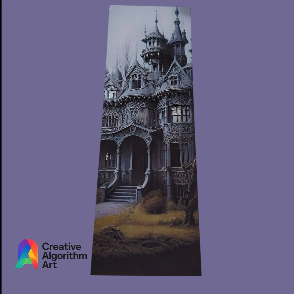 Haunted Manor Bookmark – Gothic Dark Academia Art🏰  - Image 1 of 1