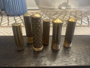 Lot Of 7 Vintage 50s 60s Lipstick Brass Tube - Picture 1 of 5