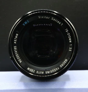 Vivitar Series 1 70-210mm f/3.5 Macro Focusing Zoom Lens, Canon FD Mount - Picture 1 of 5