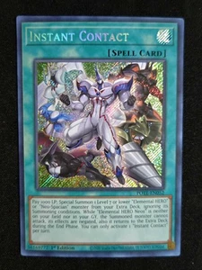 INSTANT CONTACT POTE-EN052 Yugioh Secret Rare Spell Card 1st Ed NM - Picture 1 of 4