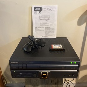 Pioneer CLD-A100 LaserActive Mega LD Laserdisc Player w/ PAC SEGA Genesis *READ*