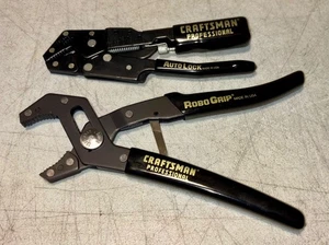 Craftsman Professional Robo Grip Pliers 45029 & Auto Lock Pliers 45309 NEAR MINT - Picture 1 of 5