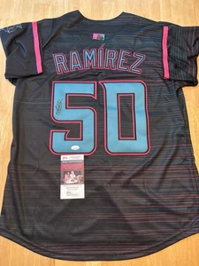 Agustin Ramirez Signed Autographed Miami Marlins City Edition Jersey. Jsa Coa - Picture 1 of 3