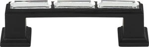Atlas Homewares 341 Black Crystal 3" Center To Center Handle Cabinet Pull - Picture 1 of 6