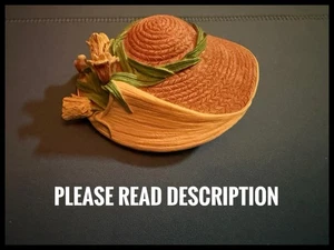 Jane Asher Victorian Collectors Ceramic Hat Frances Willow Hall Pink Missing Box - Picture 1 of 13