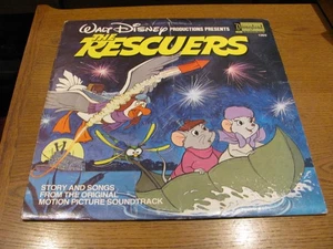 Walt Disney THE RESCUERS Vinyl LP 1977 Original Sountrack Disneyland 1369 - Picture 1 of 6