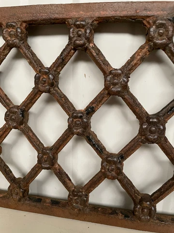 A Beautiful French Antique French Cast Iron Fence Deco Piece panel Cover