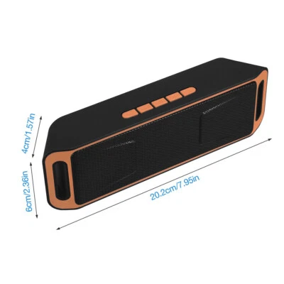 Altavoz Bluetooth Inalámbrico Exterior Estéreo Bajo USB/TF/FM Radio RUIDO Foto 1 de 4