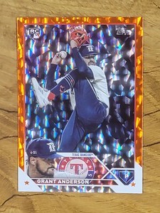 2023 Topps Update ORANGE ICE FOIL Rookie Card RC /299 GRANT ANDERSON #US141