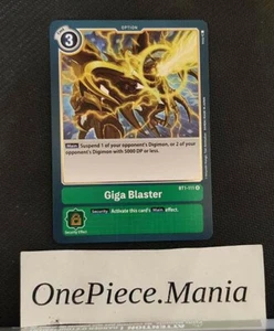 Digimon Card Game Giga Blaster BT1-111 R