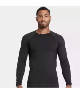 All in Motion Herren Midweight Thermo Unterhemd (Schwarz, 2XL) - Bild 1 von 6