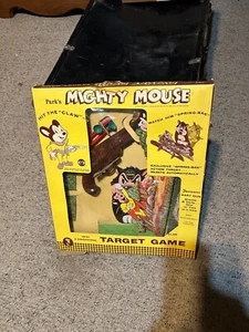 Mighty Mouse 1958 Parks CBS Hit The Target Dart Shooter Figur Spiel RARE - Bild 1 von 2