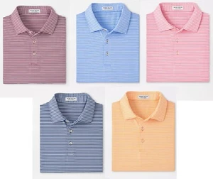 NEW MENS PETER MILLAR S/S CEDAR PERFORMANCE JERSEY Polo GOLF SHIRT, MEDIUM - Picture 1 of 10