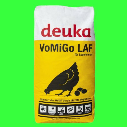 Deuka VoMiGo Legemehl 25kg Legehennen Alleinfutter wirkt gegen rote Vogelmilbe
