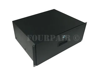 4 Space 4U Rack Mount 19" Drawer Locking DJ Rack Gear Audio Road Case IT Network - Picture 1 of 4