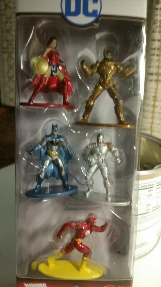Justice League Metallic Figures DC Nano Pack B Set of 5