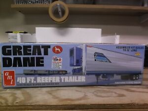 AMT #1249/06 GREAT DANE 40FT. REEFER TRAILER 1/25 SCALE FACTORY SEALED