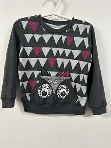 Emerson Kids Size 5 Owl Jumper - VGC - Warm & Comfy - Cute - Winter Ready - Grey - Picture 1 of 7