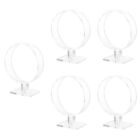 5 Pieces Headband Hairband Stand Necklaces Showcase Headgear Display Small