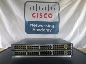 Cisco Catalyst WS-C3750E-48TD-E Switch Gigabit 3750-E 15.0 IOS 1-Year Warranty! - Picture 1 of 2