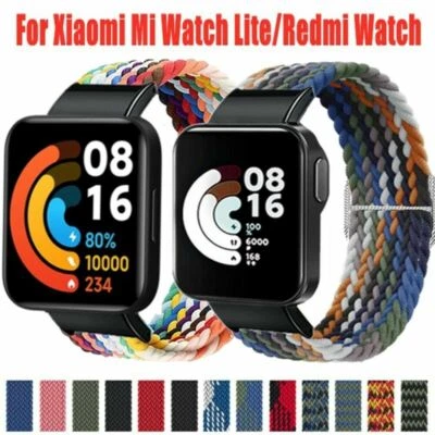 Nylon Geflochten Loop Uhren Armband Für Redmi Watch 1 2 / Xiaomi Mi Watch Lite - Bild 1 von 4