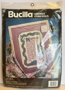 De colección BUCILLA A Mother Is.. 1993 Contado Punto de Cruz Nuevo Sampler 40727 - Imagen 1 de 3