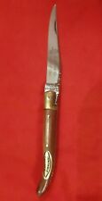 Magnifique et rare: Couteau de poche Laguiole Grand Duc manche bois marron.17cm