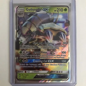 Pokemon Golisopod GX 17/147 Brennende Schatten Karte fast neuwertig ultra selten - Bild 1 von 2