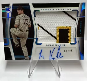 Reiss Knehr 2022 Panini National Treasures Holo #D12/25 RC CARD#141 Auto - Picture 1 of 3