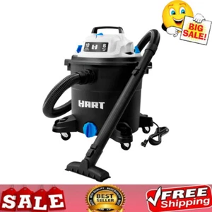 10 Gal 6 Peak HP Wet Dry Vacuum Cleaner Portable Powerful Car Shop Vac Black New - Picture 1 of 9