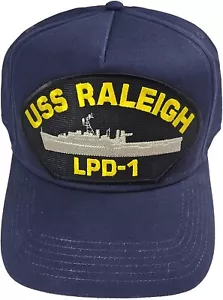 USS Raleigh LPD-1 CAPPELLO spedizione. Blu navy. Veterano azienda a conduzione familiare. - Foto 1 di 1