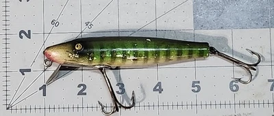 Crankbait de metal vintage Paw Paw Pikie Pike Minnow Foto 1 de 4