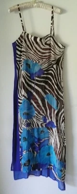 Vestido/Cubierta de Playa Asimétrico Semi Cizalla Gottex "NAMBITI Poppy" Talla S Foto 1 de 4