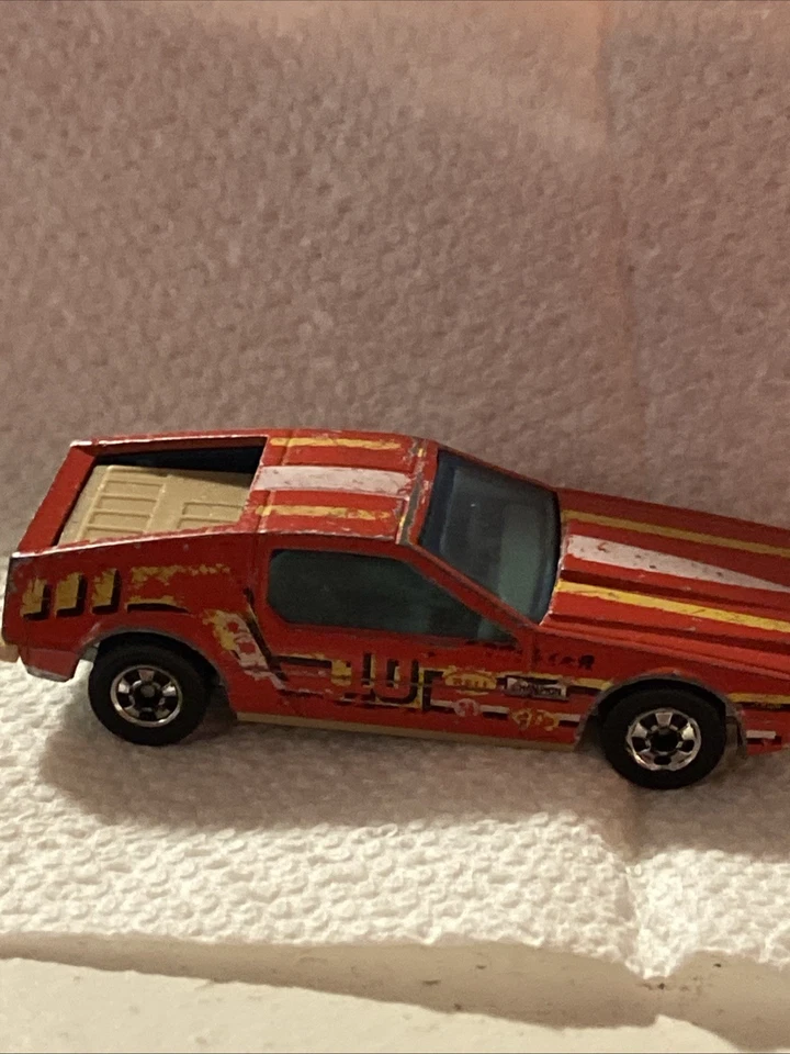 Vintage Hot Wheels 1979 Red Delorean Turismo #10 Tan interior - Image 1 of 4