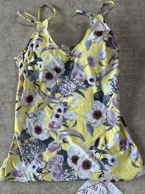 Traje de baño 30E/F Moontide Tankini Top con dos correas con aros ropa de playa para nadar Foto 1 de 2