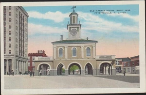 Fayetteville NC. Old Market House Linen Postcard - Picture 1 of 2