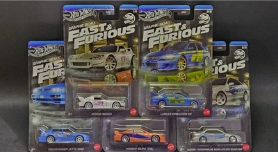 Hot Wheels Fast & Furious Silver Series Graphic Remix Set of 5 Mix L 2025 ++++++ - Image 1 of 3