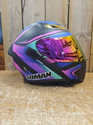 Soman M Motorcycle Helmet All-Season DOT Certified With Instructional Manual  - Image 1 of 4