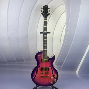  Brand New Semi-Hollow Body Purple-Pink Electric Guitar - Picture 1 of 6