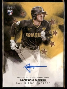 2024 Topps Update #BSAU-JM Jackson Merrill Baseball Stars Gold Rookie Auto /50 - Picture 1 of 2